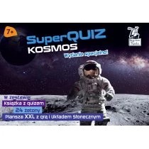 Zdjęcie produktu Pakiet SuperQuiz. Kosmos: Książka z quizem, 24 żetony, plansza XXL z grą i Układem Słonecznym Edgard