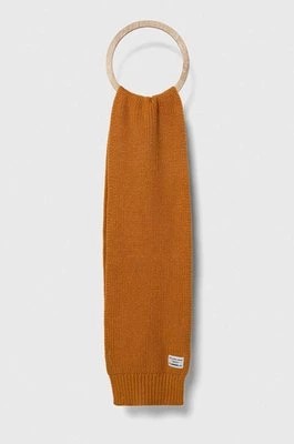 Zdjęcie produktu Pepe Jeans szalik z domieszką wełny dziecięcy kolor pomarańczowy gładki