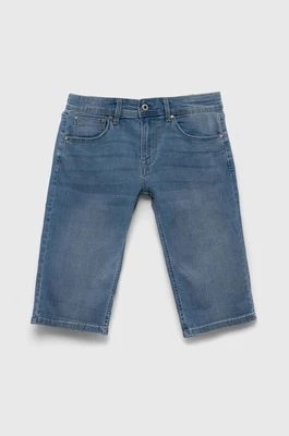 Zdjęcie produktu Pepe Jeans szorty jeansowe dziecięce PJL BJ Denim kolor niebieski regulowana talia