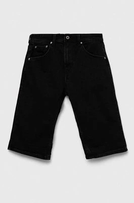 Zdjęcie produktu Pepe Jeans szorty jeansowe kolor niebieski regulowana talia
