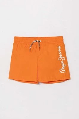 Zdjęcie produktu Pepe Jeans szorty kąpielowe dziecięce LOGO SWIMSHORT kolor pomarańczowy