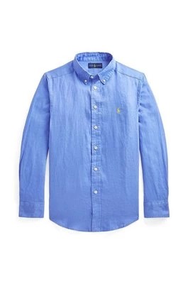 Zdjęcie produktu Polo Ralph Lauren koszula bawełniana dziecięca kolor niebieski