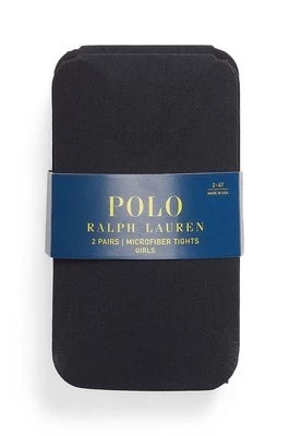 Zdjęcie produktu Polo Ralph Lauren rajstopy dziecięce 2-pack kolor czarny