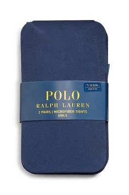 Zdjęcie produktu Polo Ralph Lauren rajstopy dziecięce 2-pack kolor granatowy