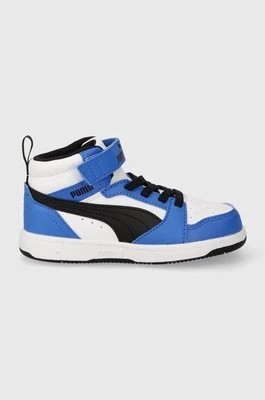 Zdjęcie produktu Puma sneakersy dziecięce Rebound V6 Mid AC+ In kolor niebieski
