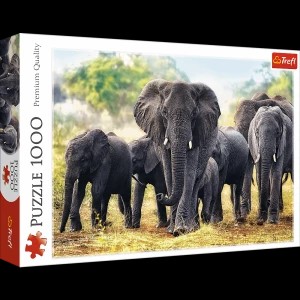Zdjęcie produktu Puzzle 1000 el. Afrykańskie słonie