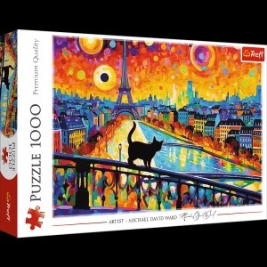 Zdjęcie produktu Puzzle 1000 el. Kot w Paryżu