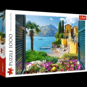 Zdjęcie produktu Puzzle 1000 el. Widok na jezioro Como