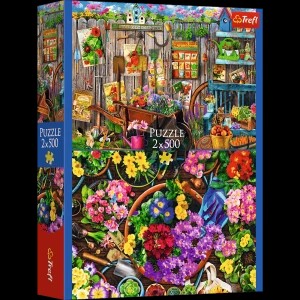 Zdjęcie produktu Puzzle 2 x 500 el. Prace w ogrodzie