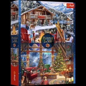 Zdjęcie produktu Puzzle 2 x 500 el. Święta w górach