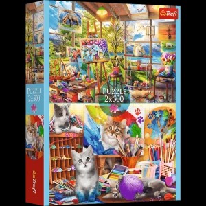 Zdjęcie produktu Puzzle 2 x 500 el. Sztuka malowania
