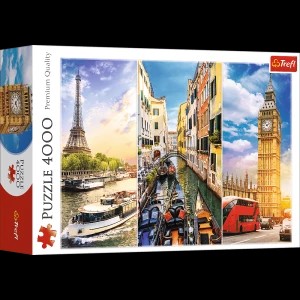 Zdjęcie produktu Puzzle 4000 el. Wycieczka po Europie