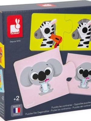 Zdjęcie produktu Puzzle Janod Przeciwieństwa 24 el.
