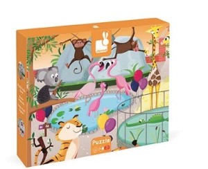 Zdjęcie produktu Puzzle Janod Wycieczka do zoo 20 el.