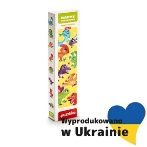 Zdjęcie produktu Puzzlika, Puzzle wesołe dinozaury 8w1