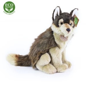 Zdjęcie produktu Rappa Pluszowy siedzący wilk, 28 cm