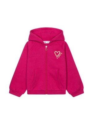 Zdjęcie produktu Różowa bluza dla dziewczynki z kapturem Minoti