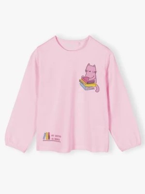 Zdjęcie produktu Różowa bluzka dla dziewczynki z długim rękawem 5.10.15.