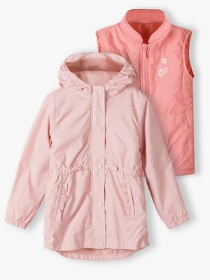Zdjęcie produktu Różowa kurtka wiosenna dla dziewczynki 3 w 1 5.10.15.