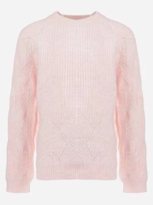 Zdjęcie produktu Różowy Sweter z Miękkiej Dzianiny Paumu