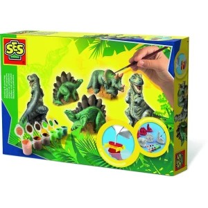 Zdjęcie produktu SES Plaster Potrójny Zestaw Dinozaurów