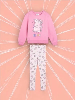 Zdjęcie produktu Sinsay - Komplet: bluza i legginsy Świnka Peppa - różowy