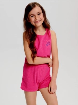 Zdjęcie produktu Sinsay - Komplet: koszulka i szorty - różowy