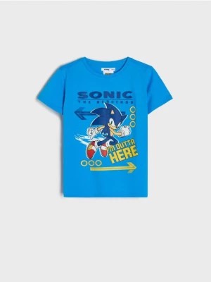 Zdjęcie produktu Sinsay - Koszulka Sonic the Hedgehog - niebieski