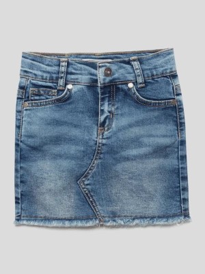Zdjęcie produktu Spódnica jeansowa z naszywką z logo Blue Effect