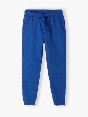 Zdjęcie produktu Spodnie dresowe dla chłopca - niebieskie - slim - Lincoln&Sharks Lincoln & Sharks by 5.10.15.