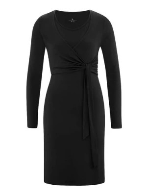 Zdjęcie produktu Sukienka damska z długim rękawem, do karmienia, czarna, Bellybutton