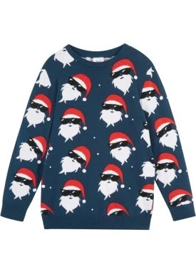 Zdjęcie produktu Sweter chłopięcy z bożonarodzeniowym motywem bonprix