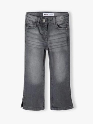 Zdjęcie produktu Szare spodnie jeansowe niemowlęce rozkloszowane Minoti