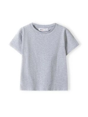 Zdjęcie produktu Szary t-shirt dzianinowa basic dla niemowlaka Minoti