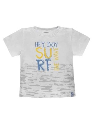 Zdjęcie produktu T-shirt chłopięcy niemowlęcy biały Surf Kanz