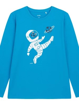 Zdjęcie produktu T-shirt z długim rękawem dla chłopca, z kosmonautą, niebieski 9-13 lat Endo