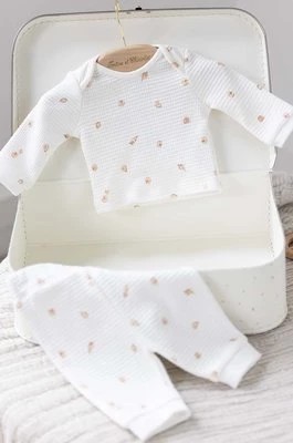 Zdjęcie produktu Tartine et Chocolat piżama bawełniana dziecięca kolor biały wzorzysta TARTINE ET CHOCOLAT