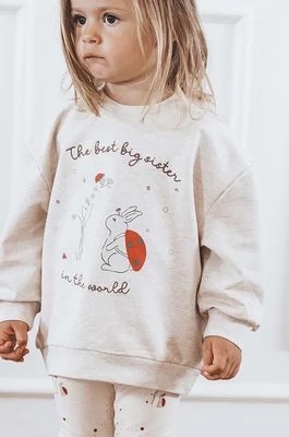 Zdjęcie produktu That's mine bluza dziecięca Finley kolor beżowy z nadrukiem