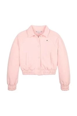 Zdjęcie produktu Tommy Hilfiger kurtka dziecięca kolor różowy