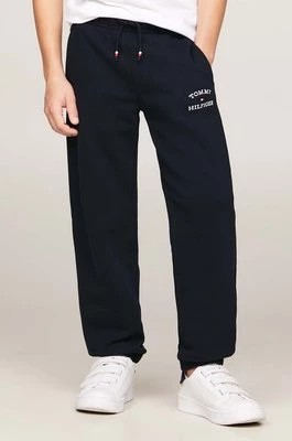 Zdjęcie produktu Tommy Hilfiger spodnie dresowe dziecięce kolor czarny gładkie