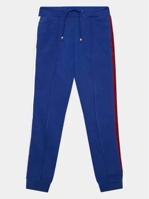 Zdjęcie produktu Tommy Hilfiger Spodnie dresowe Globral Stripes KB0KB08404 M Niebieski Regular Fit