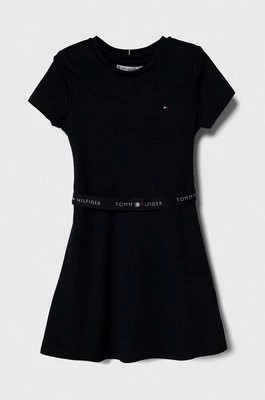 Zdjęcie produktu Tommy Hilfiger sukienka dziecięca kolor granatowy mini rozkloszowana