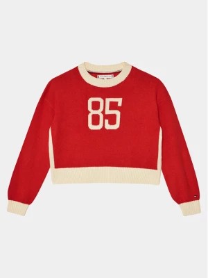 Zdjęcie produktu Tommy Hilfiger Sweter 85 Varsity Sweater KG0KG07770 Czerwony Regular Fit