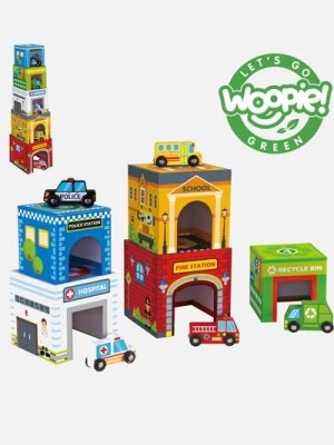 Zdjęcie produktu Układanka Kostki Miasto WOOPIE GREEN