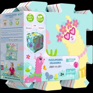 Zdjęcie produktu Układanka Puzzlopianka - Gramy w Lamy