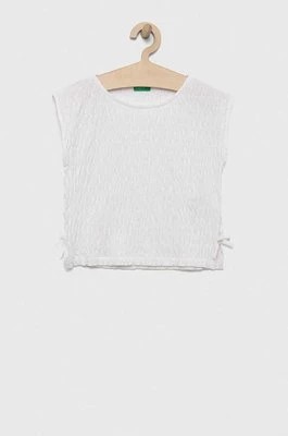 Zdjęcie produktu United Colors of Benetton bluzka kolor biały