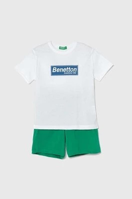 Zdjęcie produktu United Colors of Benetton komplet bawełniany dziecięcy kolor zielony