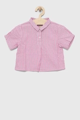 Zdjęcie produktu United Colors of Benetton koszula bawełniana dziecięca kolor różowy