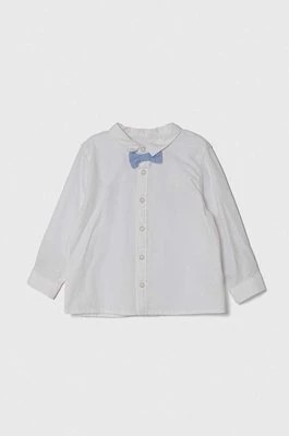 Zdjęcie produktu United Colors of Benetton koszula bawełniana niemowlęca kolor biały