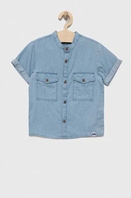 Zdjęcie produktu United Colors of Benetton koszula jeansowa dziecięca kolor niebieski